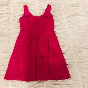 Vineyard Vines pink silk blend dress